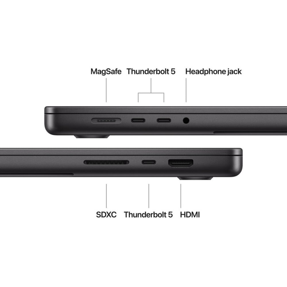 APPLE MacBook Pro 16 review — Imagine 3 Laptop APPLE MacBook Pro 16 z1fu00284, Apple M4 Max, 16.2" Liquid Retina XDR, 128GB, SSD 1TB, 40-core GPU, macOS Sequoia, Space Black - Tastatura layout INT — imagine 3