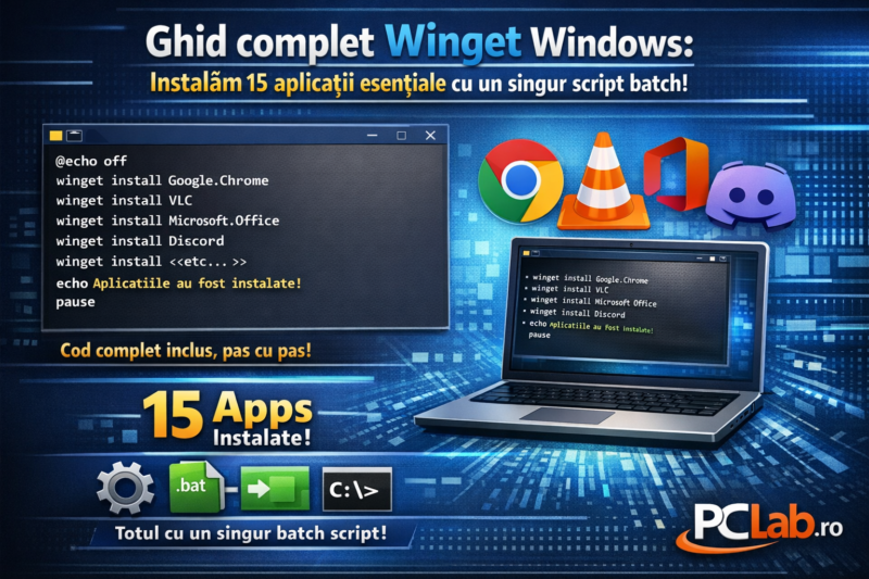 winget instalare aplicații Windows