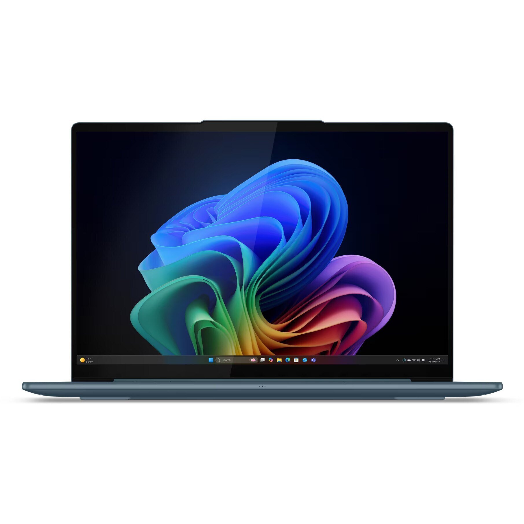 Laptop Lenovo Yoga Slim 7 14AKP10 cu procesor AMD Ryzen™ AI 7 350 pana la 5.0GHz, 14" 2.8K WQXGA+ , OLED, 120Hz, 32GB LPDDR5x RAM, 1TB SSD, AMD Radeon™ 860M Graphics, Windows® 11 Home, Tidal Teal, 3y on-site Premium Care — imagine 3
