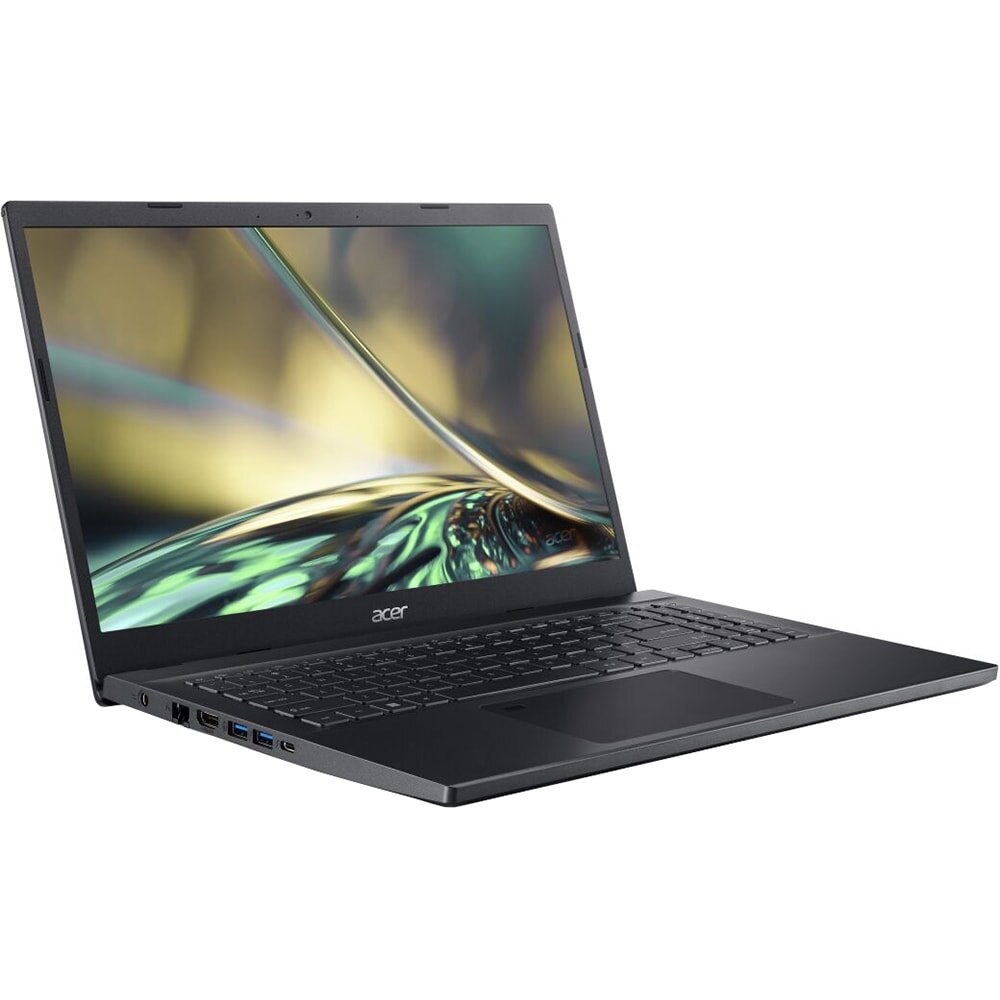 ACER Aspire 7 A715-51G-75Q4 review Laptop gaming ACER Aspire 7 A715-51G-75Q4, Intel Core i7-1260P pana la 4.7GHz, 15.6" Full HD, 16GB, SSD 1TB, NVIDIA GeForce RTX 3050 Ti 4GB, Free DOS, negru — imagine 1