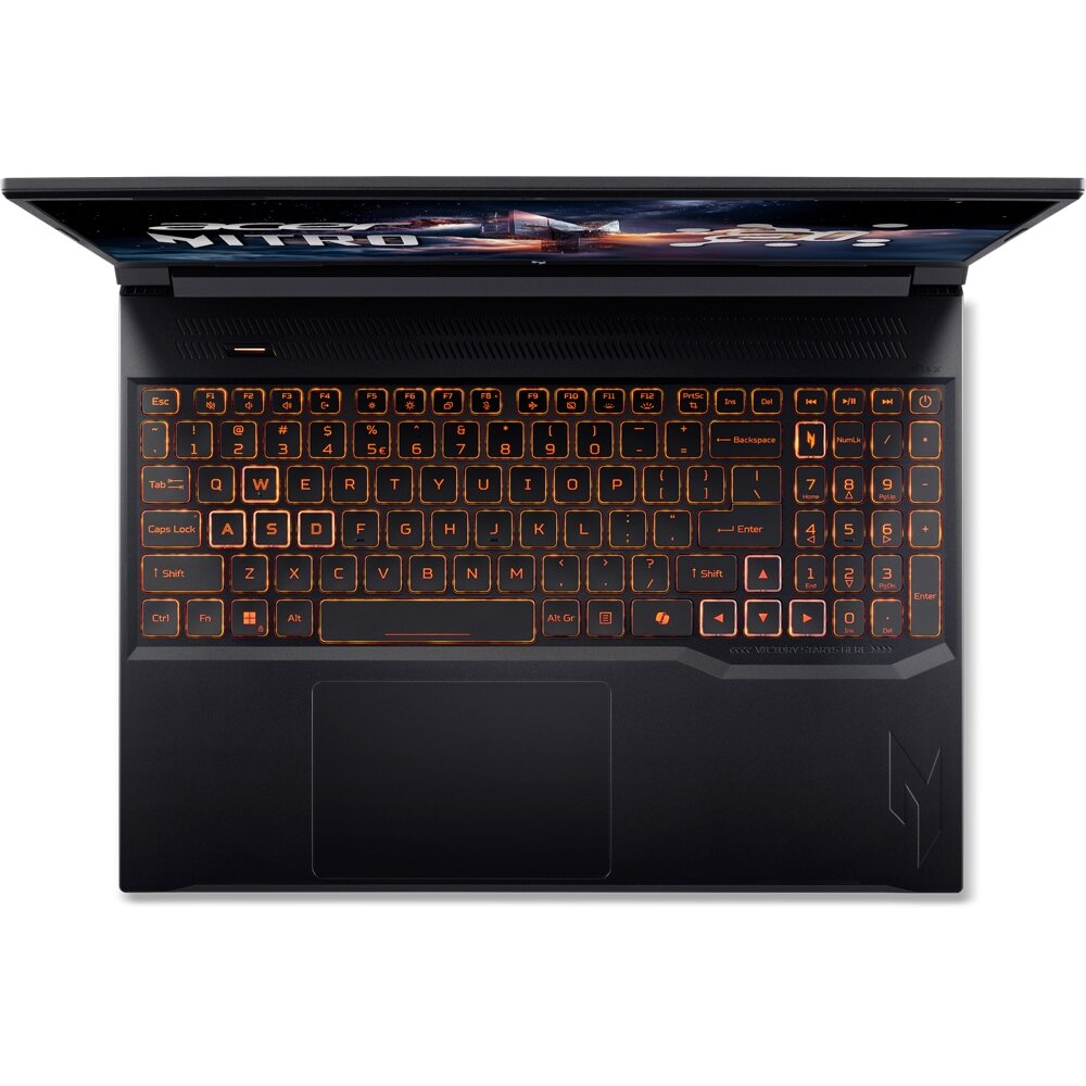 Laptop Gaming ACER Nitro V16 AI ANV16-61-R6YG, AMD Ryzen AI 9 365 pana la 5GHz, 16" WUXGA, 32GB, SSD 1TB, NVIDIA GeForce RTX 5070 8GB, Free DOS, Obsidian Black — imagine 2