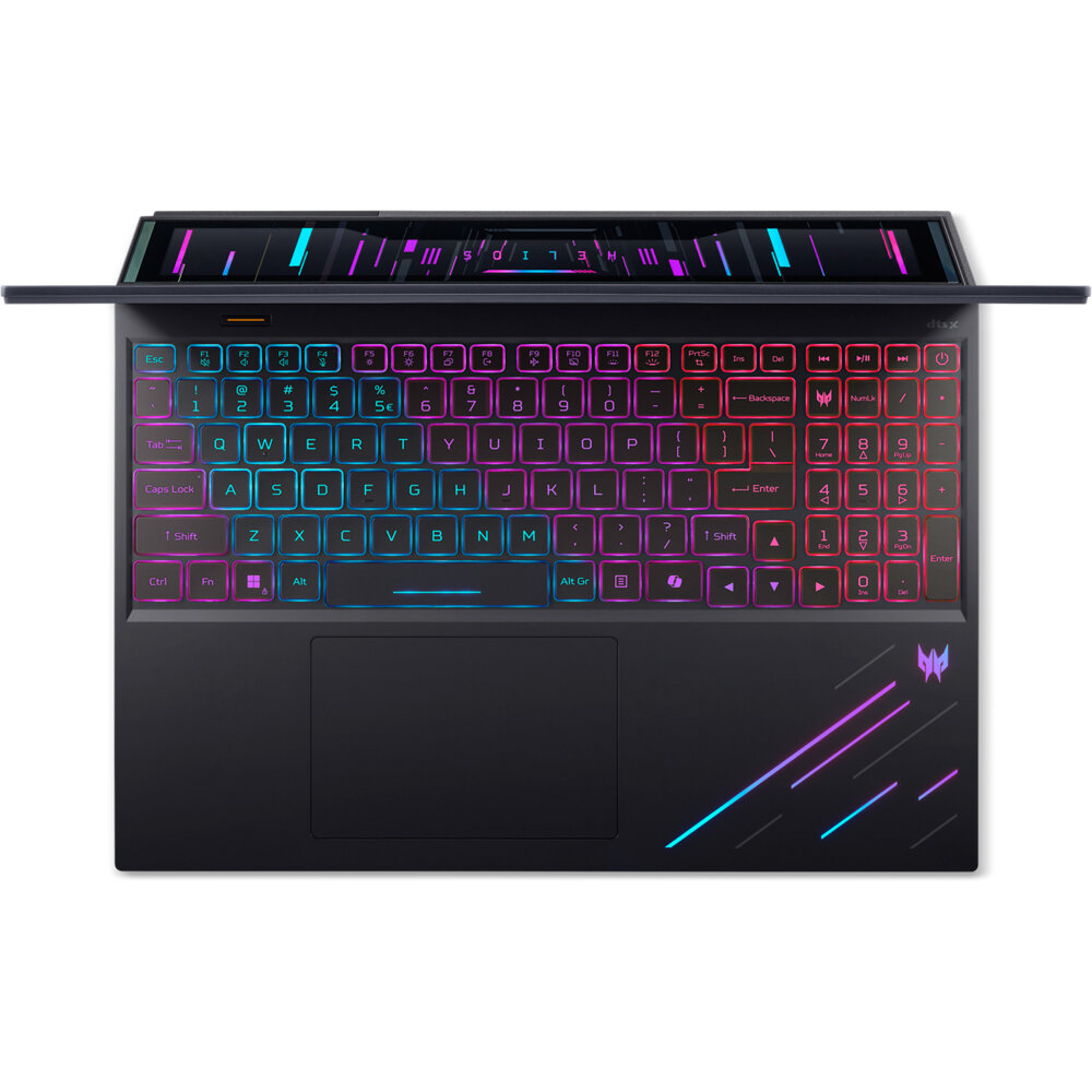 Laptop Gaming ACER Predator Helios 16 AI OLED PH16-73-91YH, Intel Core Ultra 9 275HX pana la 5.4GHz, 16" WQXGA, 64GB, SSD 2TB, NVIDIA GeForce RTX 5070 Ti 12GB, Windows 11 Pro, Abyssal Black — imagine 2