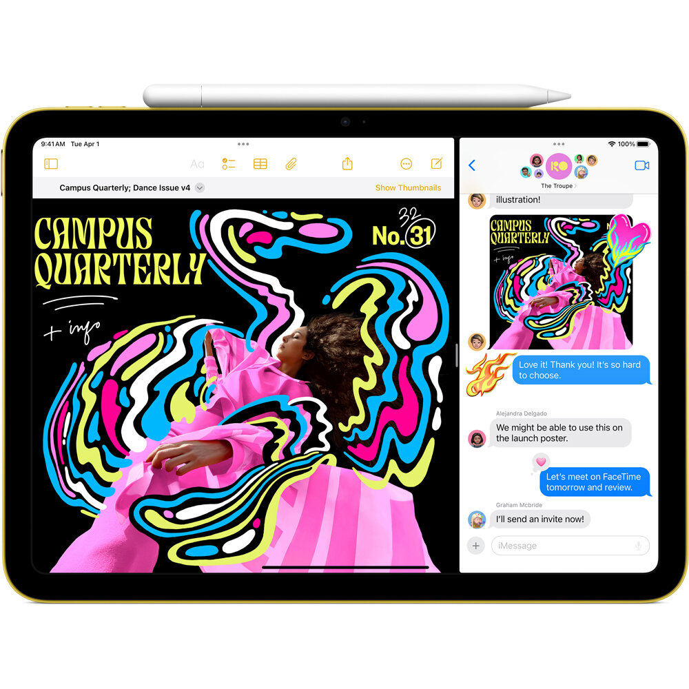 Apple iPad 11 A16 review — Imagine 3 Tableta APPLE iPad 11" (A16), 128GB, Wi-Fi, Yellow — imagine 3