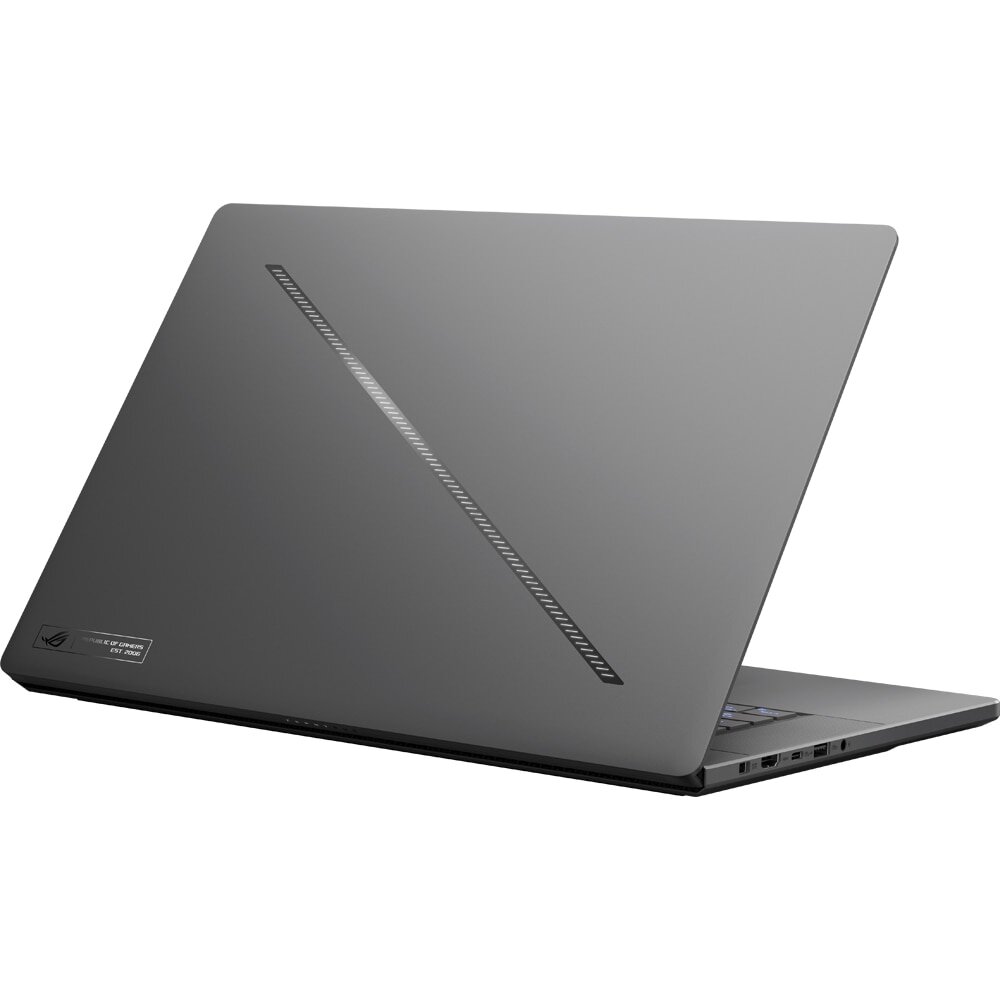 ASUS ROG Zephyrus G16 review — Imagine 5 Laptop Gaming ASUS ROG Zephyrus G16 GU605CX-QR094, Intel Core Ultra 9 285H pana la 5.4GHz, 16" WQXGA, 64GB, SSD 1TB, NVIDIA GeForce RTX 5090 24GB, Free DOS, Eclipse Gray — imagine 5