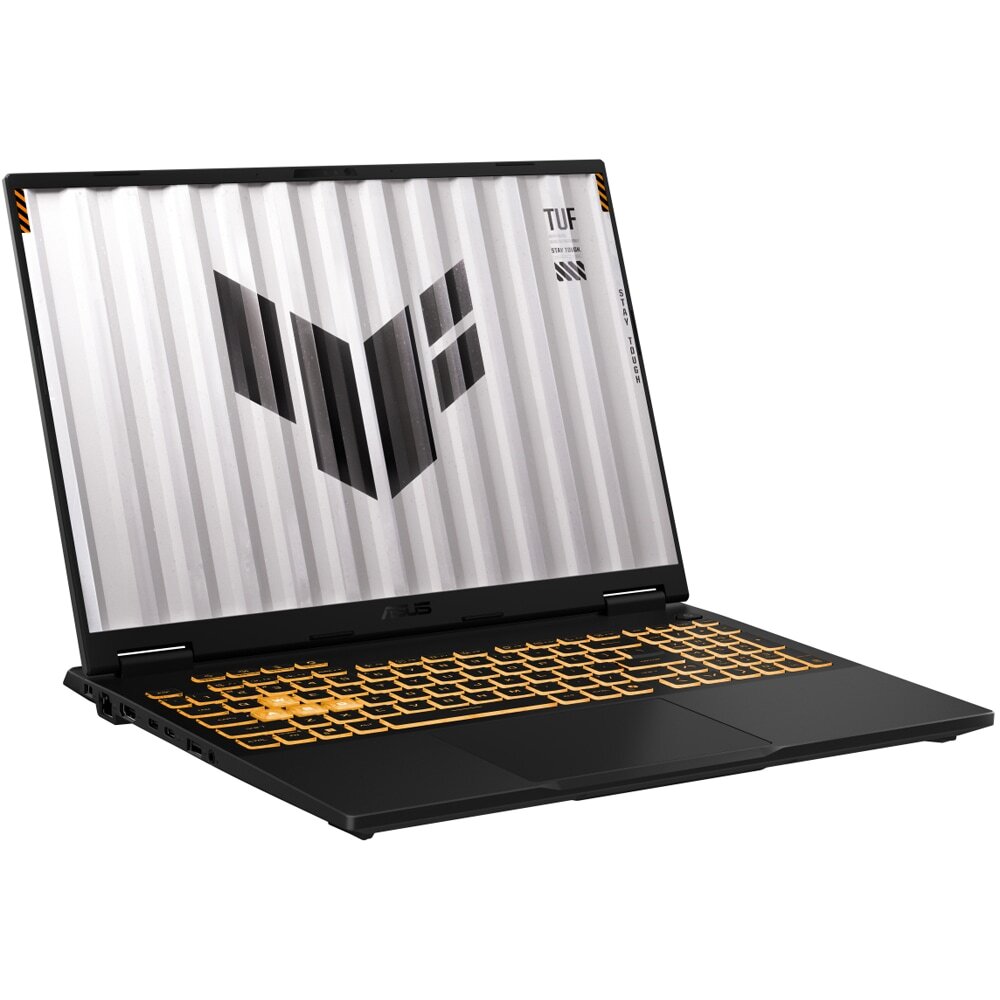 ASUS TUF F16 FX608JH review Laptop Gaming ASUS TUF F16 FX608JH-RV010, Intel Core i5-13450HX pana la 4.6GHz, 16" WUXGA, 16GB, SSD 512GB, NVIDIA GeForce RTX 5050 8GB, Free DOS, Jaeger Gray — imagine 1