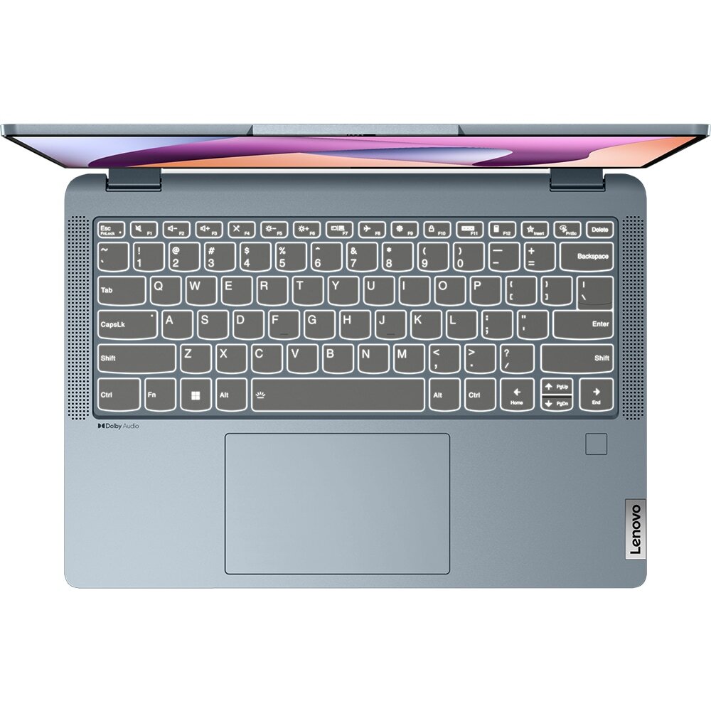 Laptop 2 in 1 LENOVO IdeaPad Flex 5 review Laptop 2 in 1 LENOVO IdeaPad Flex 5 14ABR8, AMD Ryzen 5 5625U pana la 4.3GHz, 14" WUXGA Touch, 8GB, 512GB, AMD Radeon, Windows 11 Home, Stone Blue — imagine 1