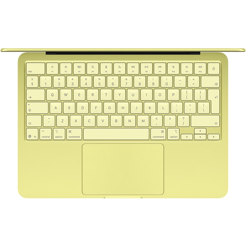 Laptop APPLE MacBook Neo 13 mhfd4ro/a, Apple A18 6-core CPU, 13" Retina Display, 8GB, SSD 256GB, 5-core GPU, macOS Tahoe, Citrus- Tastatura layout INT — imagine 1