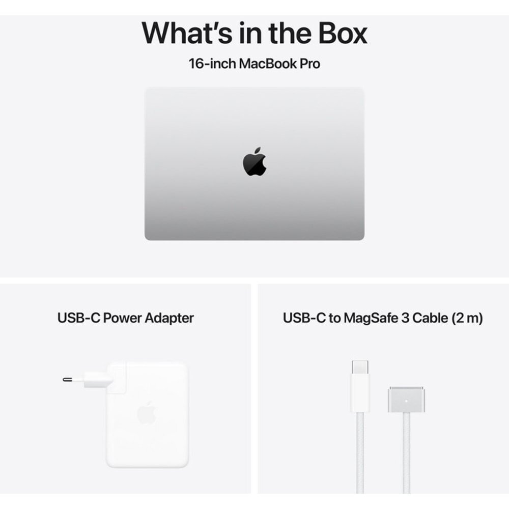 Laptop APPLE MacBook Pro 16 review — Imagine 2 Laptop APPLE MacBook Pro 16 mx2u3ro/a, Apple M4 Pro, 16.2" Liquid Retina XDR, 48GB, SSD 512GB, 20-core GPU, macOS Sequoia, Silver - Tastatura layout INT — imagine 2