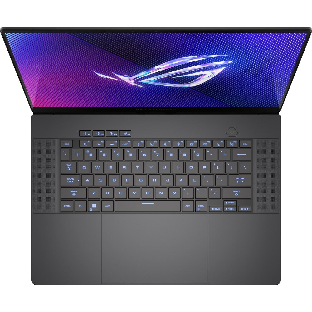 Laptop Gaming ASUS ROG Zephyrus G16 OLED GU605MY-QR078X, Intel Core Ultra 9 185H pana la 5.1GHz, 16" WQXGA, 32GB, SSD 2TB, NVIDIA GeForce RTX 4090 16GB, Windows 11 Pro, Eclipse Gray — imagine 3