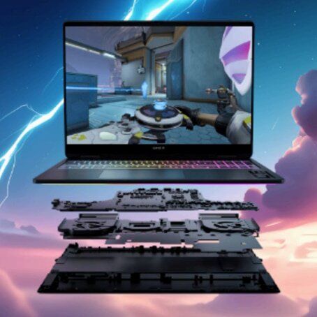 Laptop Gaming HP OMEN MAX 16-ah0003nn review — Imagine 3 Laptop Gaming HP OMEN MAX 16-ah0003nn cu procesor Intel® Core™ Ultra 9 275HX pana la 5.4GHz, 16'', WQXGA, OLED, 240Hz, 64GB DDR5 RAM, 2TB SSD, NVIDIA® GeForce RTX™ 5090 24GB GDDR7, Free DOS, Shadow black - eMAG.ro — imagine 3
