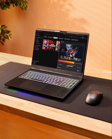 Laptop Gaming HP OMEN MAX 16-ah0003nn review — Imagine 4 Laptop Gaming HP OMEN MAX 16-ah0003nn cu procesor Intel® Core™ Ultra 9 275HX pana la 5.4GHz, 16'', WQXGA, OLED, 240Hz, 64GB DDR5 RAM, 2TB SSD, NVIDIA® GeForce RTX™ 5090 24GB GDDR7, Free DOS, Shadow black - eMAG.ro — imagine 4