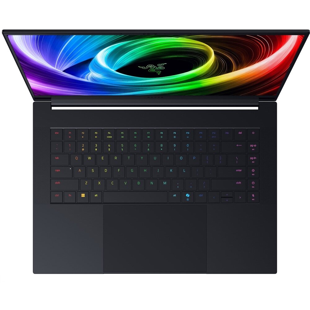 Laptop gaming RAZER Blade 16 review — Imagine 3 Laptop gaming RAZER Blade 16, AMD Ryzen AI 9 370 pana la 5.1GHz, 16" QHD+, 32GB, SSD 2TB, GeForce RTX 5090 24GB, Windows 11 Home, negru — imagine 3