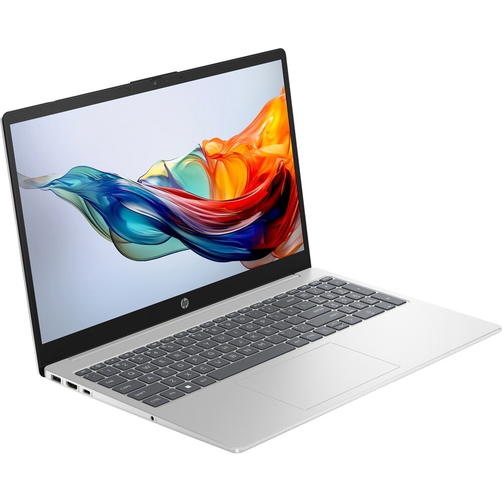 Laptop HP 15-fc0046nq, AMD Ryzen 5 7520U pana la 4.3GHz, 15.6" Full HD, 16GB, SSD 512GB, AMD Radeon Graphics, Free Dos, argintiu — imagine 1