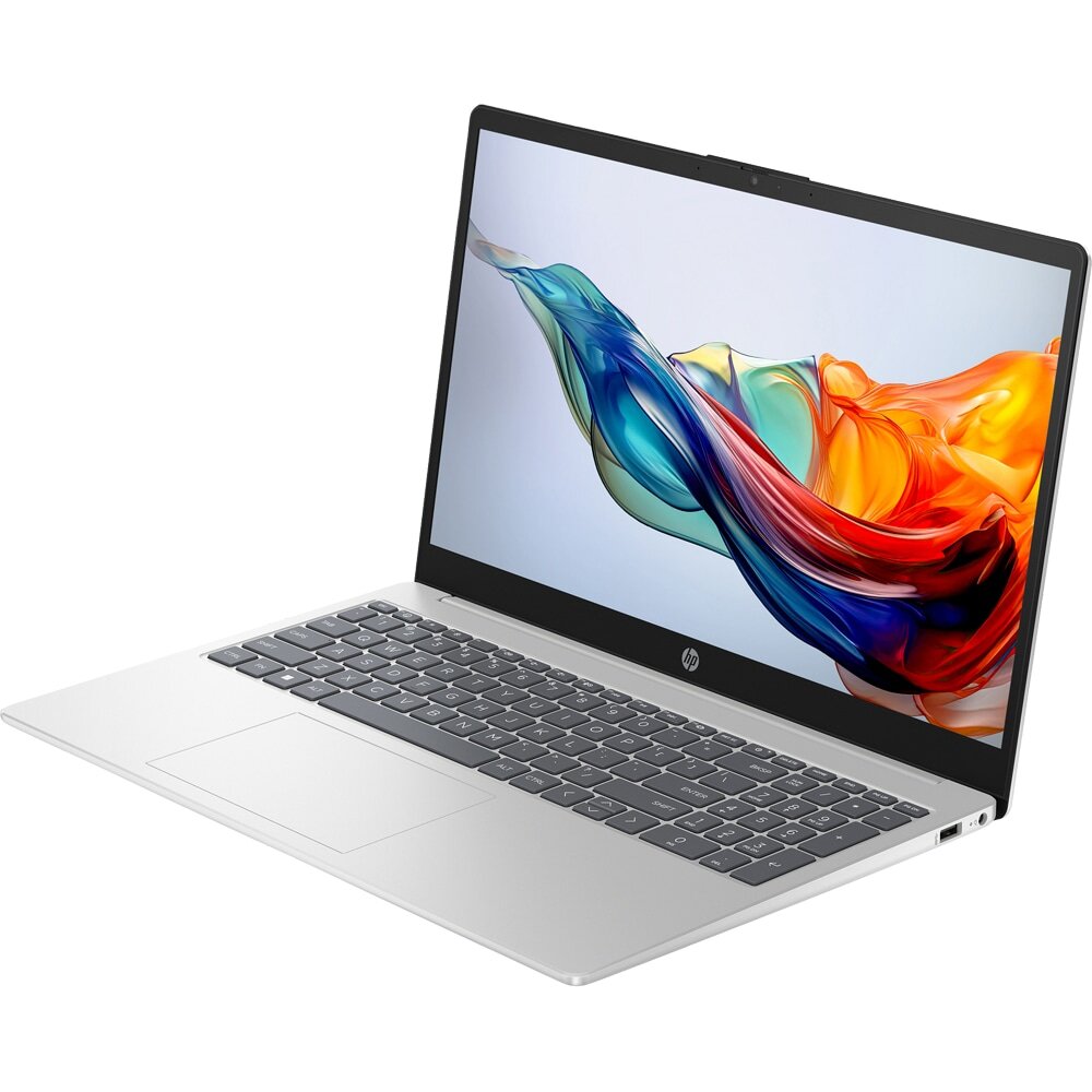 Laptop HP 15-fc0046nq, AMD Ryzen 5 7520U pana la 4.3GHz, 15.6" Full HD, 16GB, SSD 512GB, AMD Radeon Graphics, Free Dos, argintiu — imagine 2