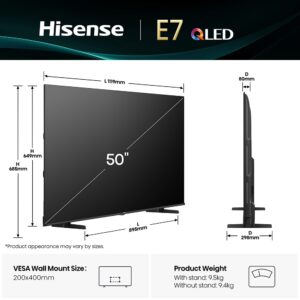 Televizor HISENSE 50E7Q review — Imagine 13 Review televizor QLED smart HISENSE 50E7Q – experiență de vizionare captivantă cu tehnologie QLED — imagine 5