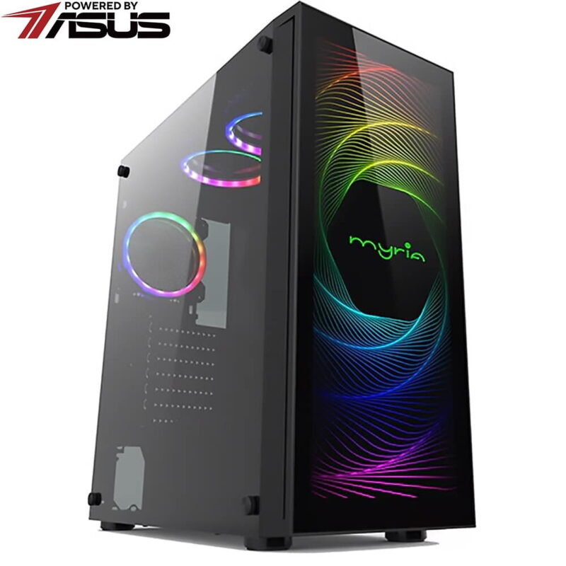 Sistem desktop gaming MYRIA Vision V110W review - putere și stil