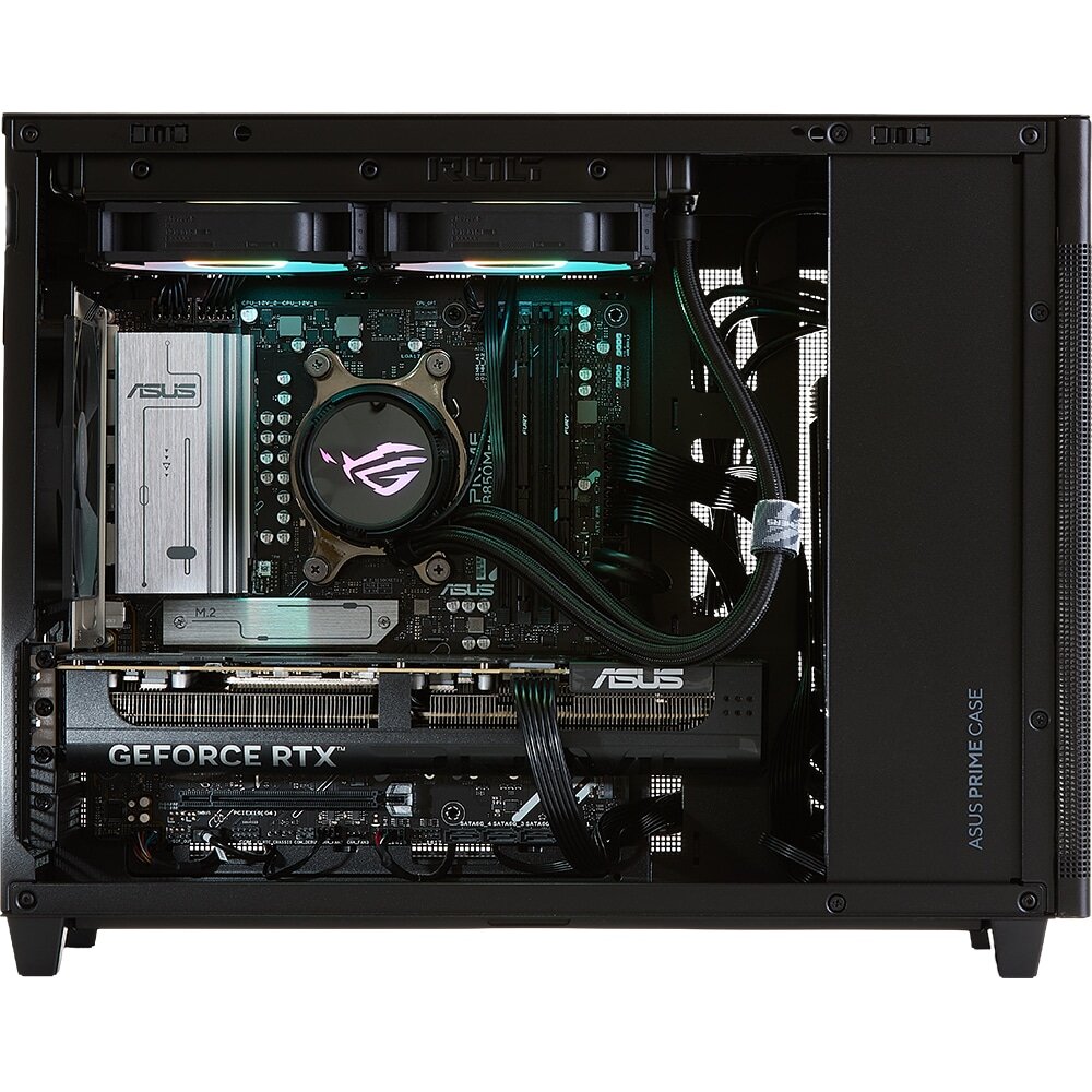 Sistem Desktop PC MYRIA STYLE V97W Powered by ASUS, AMD Ryzen 7 9800X3D pana la 5.2GHz, 32GB, SSD 1TB, NVIDIA GeForce RTX 5070Ti 16GB, Windows 11 Home — imagine 3