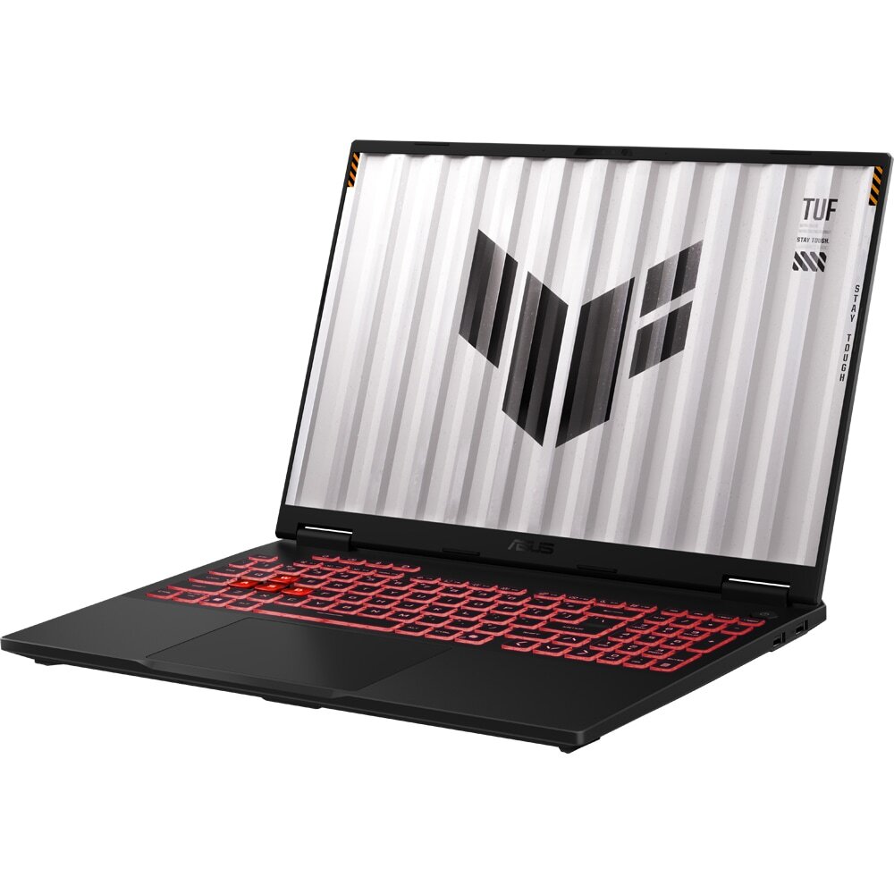 ASUS TUF A16 FA608PM-RV072 review — Imagine 3 Laptop Gaming ASUS TUF A16 FA608PM-RV072, AMD Ryzen 9 8940HX pana la 5.3GHz, 16" Full HD+, 32GB, SSD 1TB, NVIDIA GeForce RTX 5060 8GB, FreeDos, Jaeger Gray — imagine 3