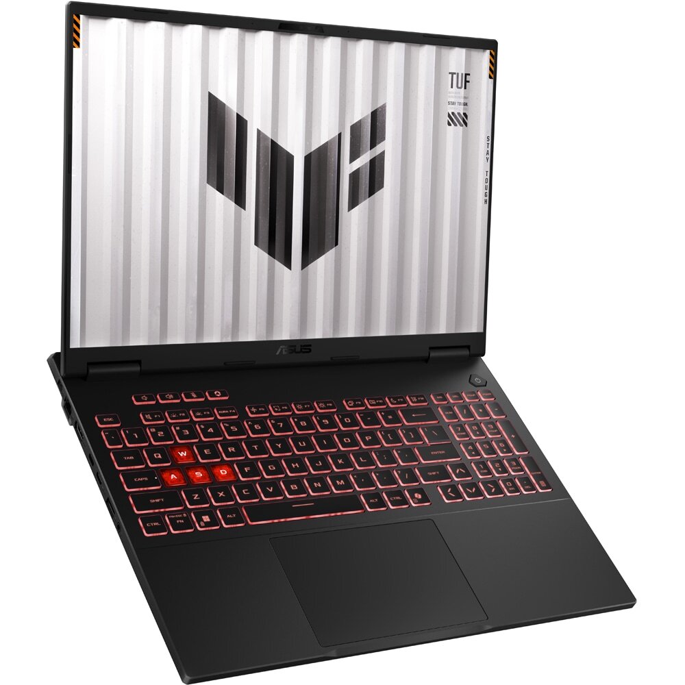 ASUS TUF A16 FA608PM-RV072 review — Imagine 6 Laptop Gaming ASUS TUF A16 FA608PM-RV072, AMD Ryzen 9 8940HX pana la 5.3GHz, 16" Full HD+, 32GB, SSD 1TB, NVIDIA GeForce RTX 5060 8GB, FreeDos, Jaeger Gray — imagine 6